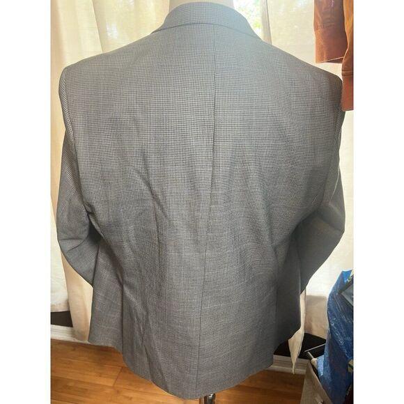 Ralph Lauren Black Label Grey Houndstooth Wool Blazer- Size 48R - Picture 5 of 8